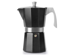 Cafetière Italienne Noire - Evva Black - 6 Tasses - Ibili