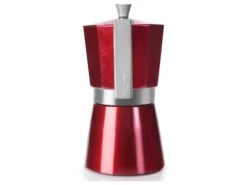 Cafetière Italienne Rouge - Evva Red - 6 Tasses - Ibili -Cuisine Fournitures Boutique cafetiere italienne rouge 3 main 650