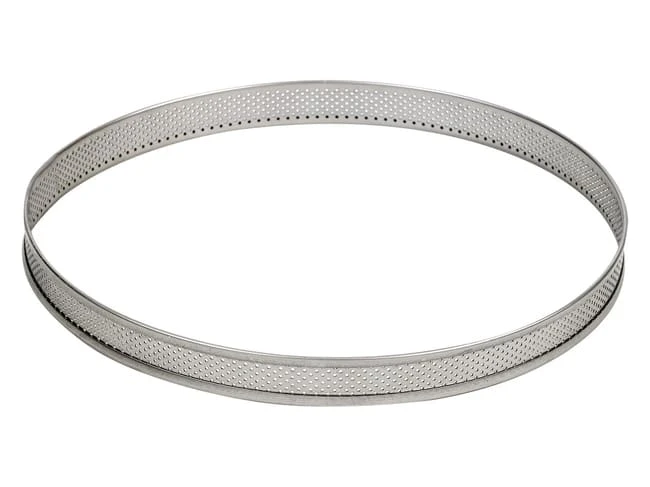 Cercle à Tarte Perforé Inox - Ht 3,5 Cm - Ø 14 Cm - Mallard Ferrière 1 Cercle à Tarte Perforé Inox - Ht 3,5 Cm - Ø 14 Cm - Mallard Ferrière
