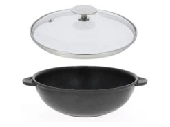 Wok 2 Anses Gamme - "Choc Extrème" - Ø 32 Cm - De Buyer